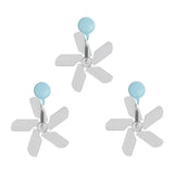 Maxbell Air Conditioning Wind Deflectors Air Register for Bedroom Living Room Office 3pcs Blue