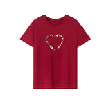 Maxbell Maxbell Women's T Shirt Summer Neck Tee for Work Backpacking Daily Wear M