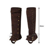 Maxbell 2xBoot Top Covers Fashion Pirate Boot Covers for Themed Party Festival Camping Brown