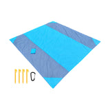 Maxbell Camping Blanket Waterproof Portable Picnic Mat for Sports Festival Courtyard Blue Gray