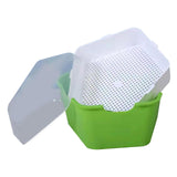 Maxbell Seed Sprouter Tray with Lid Kit Garden Plant Germination Wheatgrass Sprouter Green