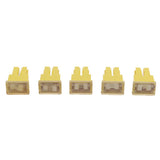 Maxbell 2x 5 Pieces Car FLF-S Standard Female Push In Cartridge Fuses 60AMP 32V Yellow