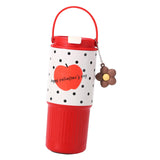Maxbell Insulated Water Bottle Portable Drink Water Cup for Smoothie Coffee Beverage Red White