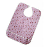 Maxbell Maxbell Cotton Meals Clothing Protector Bib Disability Aid Apron Crumb Catcher Pink