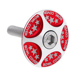 Maxbell Maxbell MTB Mountain Road Bike Bicycle Aluminum Alloy Headset Stem Top Cap Red
