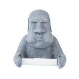 Maxbell Moai Statue Toilet Paper Holder Sculpture Compact Decoration for Office Home