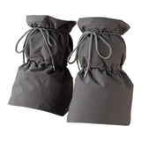 Maxbell Women Winter Padded Puffer Leg Warmers Warm Lightweight Thickened Leg Covers Gray