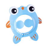 Maxbell Shower Cap for Kids with Ear Cover Lovely Adjustable for Travel Indoor blue