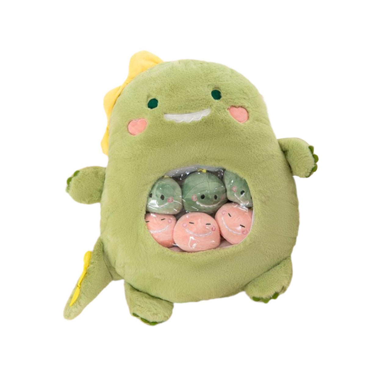 Maxbell Removable Animal Doll Comfortable Removable Stuffed Animal for Adults Family dinosaur