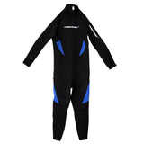 Maxbell Men's Neoprene 3mm Wetsuit Scuba Diving Surfing Swimming Jumpsuit XL Blue