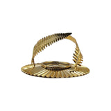 Maxbell Maxbell Candlestick Candelabra Leaves Shaped for Gathering Travel Memorial Wedding Style B