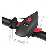 Extremely bright bike light, charging port rechargeable, waterproof, 2-in-1 horn and headlight Red other