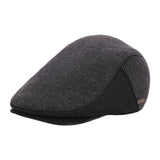 Maxbell Mens Beret Hat Casual Winter Retro Newsboy Hat for Traveling Fishing Camping Gray