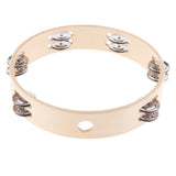 Maxbell 10'' Handheld Wooden Tambourine Drum Percussion KTV Party - Aladdin Shoppers