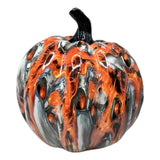 Maxbell Pumpkin Figurine Resin Mini Halloween Decor for Thanksgiving Tabletop Mantel L red