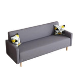 Maxbell Minimalist Nordic Sofa/Modern Style/1-3 Seats · Living Room/Strong Rubber Wood Frame Gray Linen Fabric