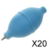 Maxbell 20xRubber Stainless Steel Nipple Ball Tool for Watch Glasses Blue