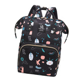 Maxbell Diaper Bag Backpack Stylish Insulated Bottle Bag Organizer for Women Holiday Black
