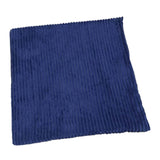 Maxbell Corduroy Pillow Cover Home Decor Zipper Cushion Cover for Bedroom Sofa Hotel Dark Blue