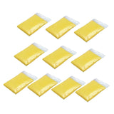 Maxbell 10x Emergency Raincoats Camping with Drawstring Hood Disposable Rain Ponchos Yellow