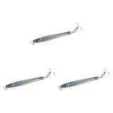 Maxbell 3x Top Water Fishing Lures with Hook for Men Outdoor Activities Boat Fishing Silver
