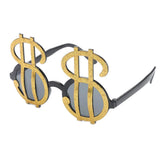 Maxbell 2xNovelty Gold US Dollar Sunglasses Red Lips Eye Glasses Funny Costume Party