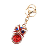 Maxbell Lion Key Chain Alloy Backpack Keyring Shiny Key Accessory Charm Keychain