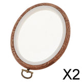 Maxbell 2xPlastic Oval Cross Stitch Hoops Needlework Embroidery Sewing Hoop 12x15cm