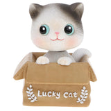 Maxbell Cute Cartoon Lucky Cat Nodding Figure Doll Toy Home Decor Car Ornament Gift