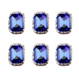 Maxbell Maxbell 10Pieces 3D DIY Rhinestone Jewelry Nail Art Charms Glitter Manicure Tip Blue