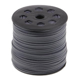 Maxbell 100 Yards 2.6mm Flat Suede PU Leather String Jewelry Making Thread Cord Grey - Aladdin Shoppers