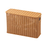 Maxbell Imitation Rattan Basket Decorative Storage Bin for Desktop Bedroom Household S wood