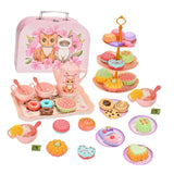 Maxbell Girls Tea Party Set Cups Pretend Play Game for Children's Day Preschool Kids