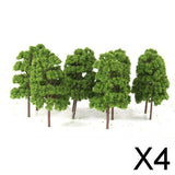 Maxbell 4x10PCS Tree Model Train Railway Wargame Diorama Architecture Layout 1:75 HO