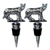 Maxbell 2 Pcs Christmas Wine Bottle Metal Stopper Parties Bar Supplies Tiger Shaped