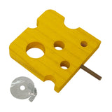 Maxbell Bird Perch Stand Toy Decorative Cage Accessories for Conure Cockatoo Budgies Rectangle