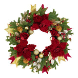 Christmas Wreath Outside Door Ornaments Xmas Wreath for Festival Wall Window Diameter 40cm