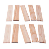 10pcs Wooden Strips Wood Sticks Pine Wood Long Sticks for Crafts 250x50x8mm