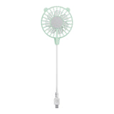 Maxbell USB Fan Small Personal Fan Nursery Dorm Hiking Mini Portable Fan Light Green