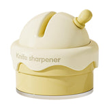 Maxbell Knife Sharpener Comfortable Ergonomic Small Compact Pocket Knives Sharpening Yellow