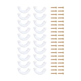 Maxbell Maxbell 20 Pieces Drawer Sliding Stop Parts with Mounting Screws for Desks Furniture