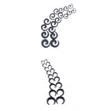 Maxbell 2x 9 Pairs 14G-00G Spiral Flesh Tunnel Ear Expander Stretchers Taper Plugs Kit