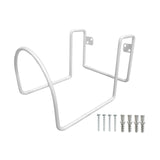 Maxbell Garden Hose Holder Metal Garage Storage Utility Hook for Garage Outside Yard white