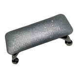 Maxbell Nail Art Hand Rest Pillow for Home Use Waterproof Professional Metal Bracket Silvery