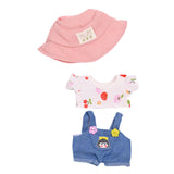 Maxbell Doll Clothes for 15cm Plush Doll Dress up with Hat DIY Fashion Doll Clothing style B