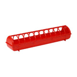 Maxbell Poultry Feeding Tray Reliable Sturdy Pigeon Feeder for Chick Pigeons Budgies 68x16x14cm Without water box