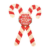 Christmas Lighted Candy Cane Decorations for Indoor and Outdoor Pathway Yard