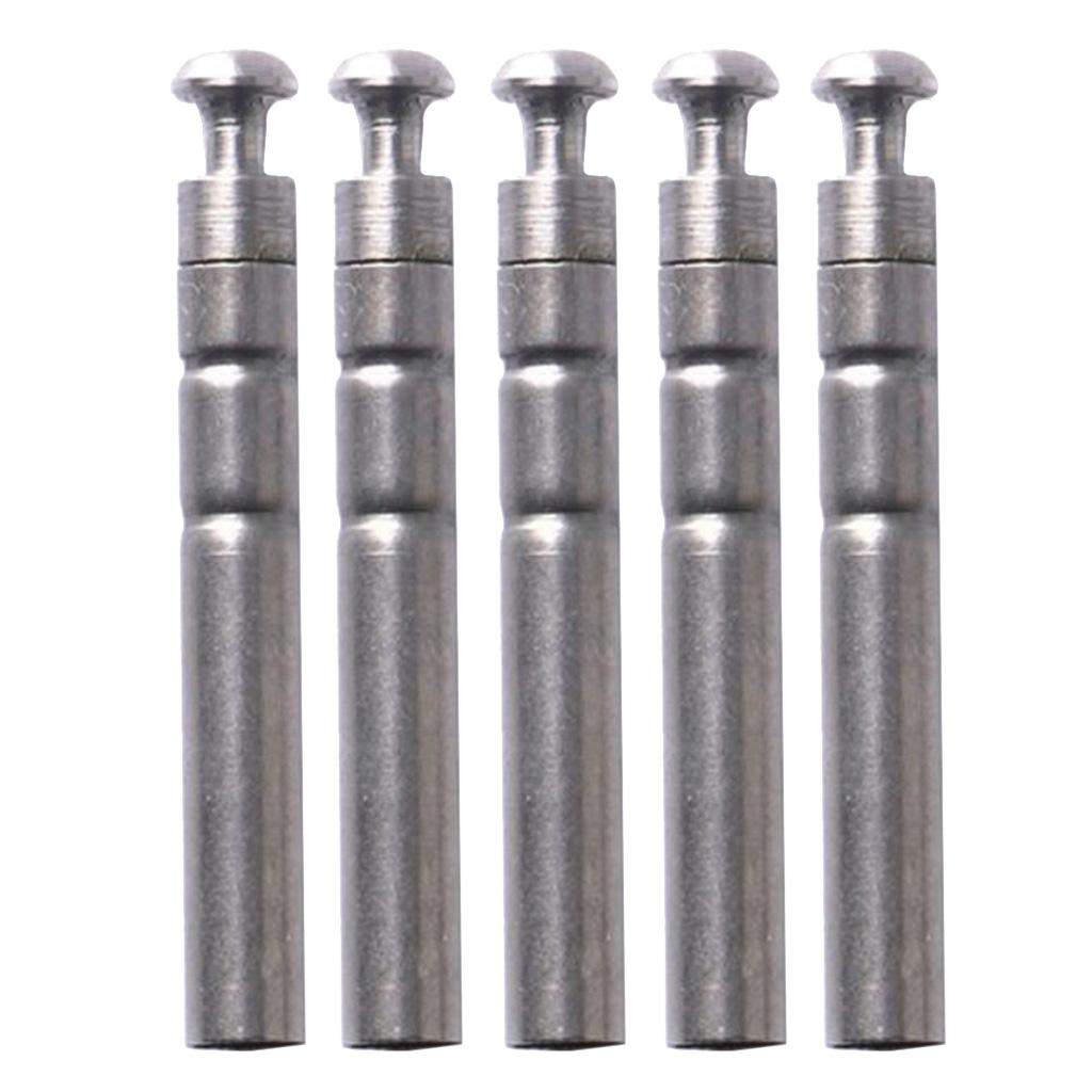 Maxbell Maxbell 5pcs Stainless Steel Rod Tip Top Swivel Rotating Ring Inner Diameter 1.8mm