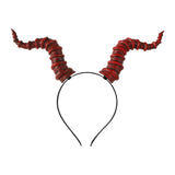 Maxbell Devil Horns Headband Halloween Costume for Fancy Dress Halloween Performance Red Horns
