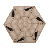 Maxbell Outdoor Stepping Stone Patio Lawn Paver Easy Installation with Ground Stakes Hexagonal